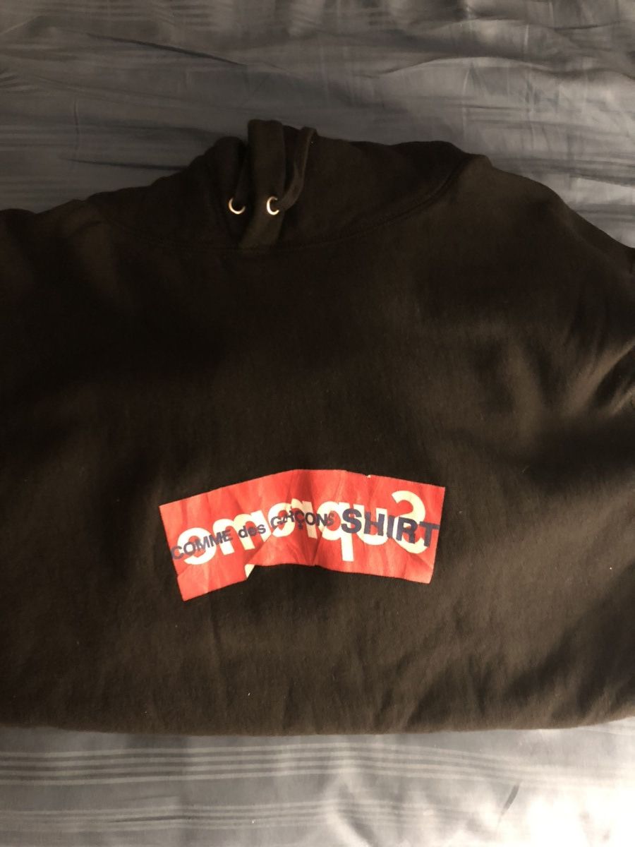 Comme des Garcons Supreme Cdg box logo hoodie SS17 Size US XL / EU 56 / 4 - 1 Thumbnail