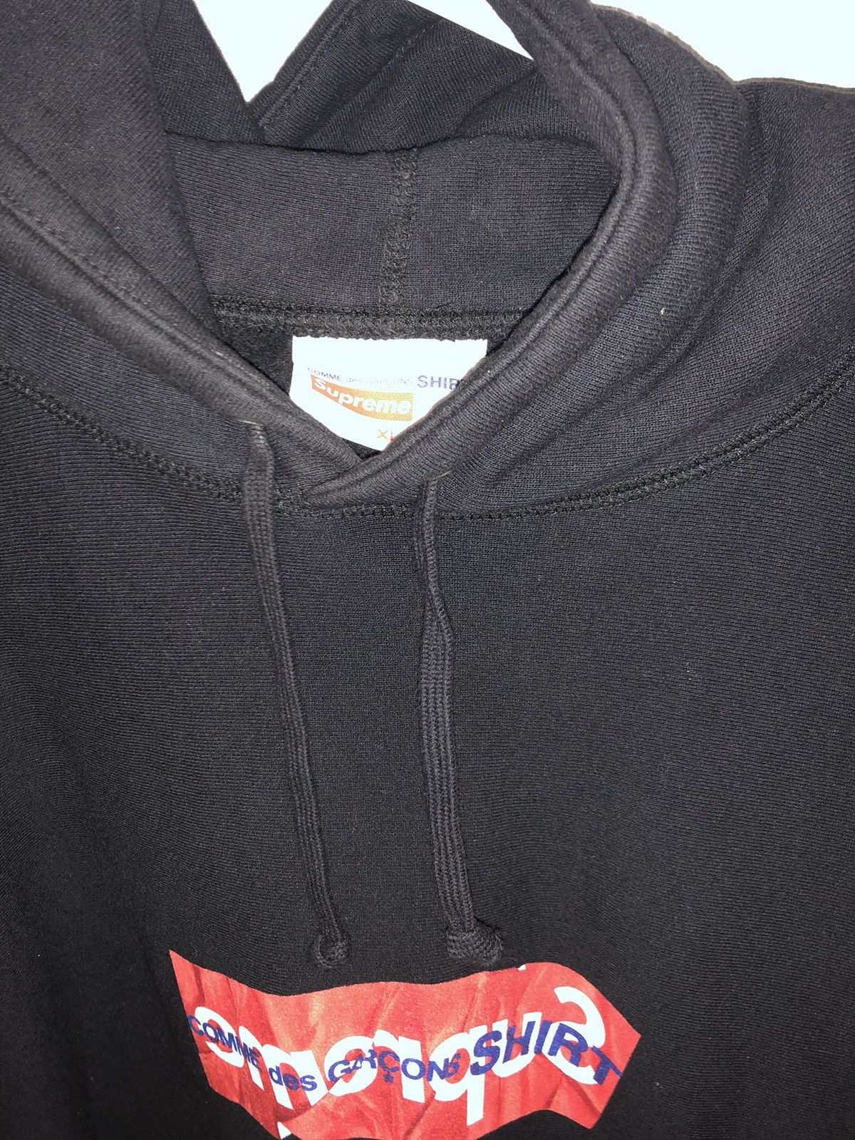 Comme des Garcons Supreme Cdg box logo hoodie SS17 Size US XL / EU 56 / 4 - 3 Thumbnail