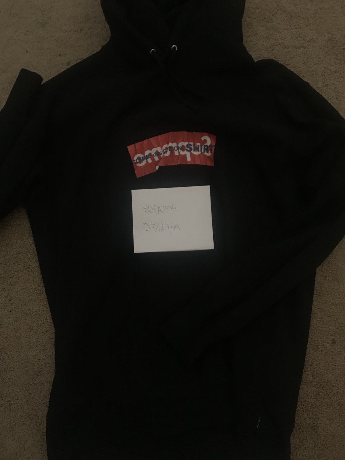 Comme des Garcons Supreme Cdg box logo hoodie SS17 Size US XL / EU 56 / 4 - 8 Thumbnail