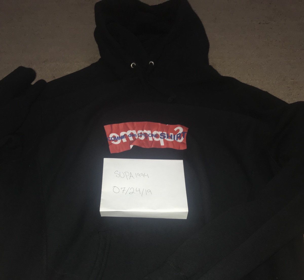 Comme des Garcons Supreme Cdg box logo hoodie SS17 Size US XL / EU 56 / 4 - 9 Thumbnail