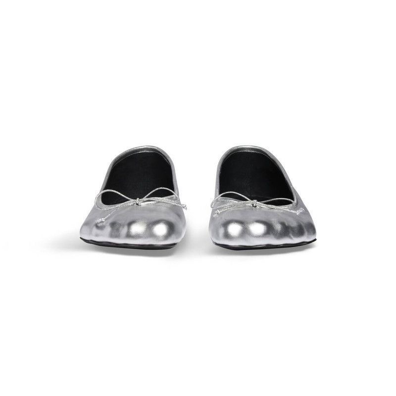 Balenciaga Anatomic Ballerinas Metallized in Silver Size US 8 / IT 38 - 3 Thumbnail