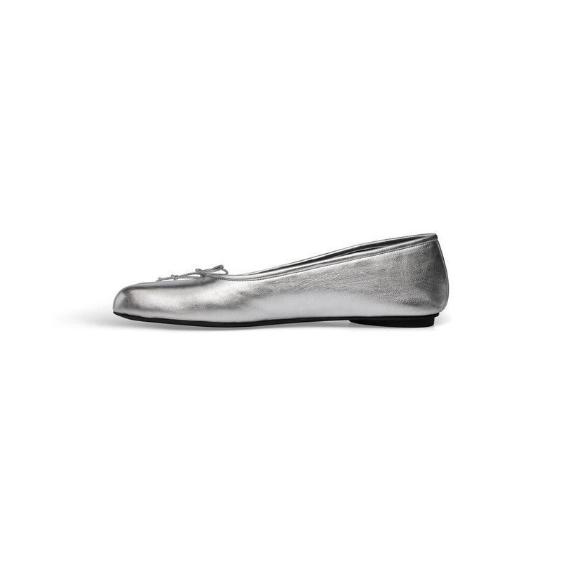 Balenciaga Anatomic Ballerinas Metallized in Silver Size US 8 / IT 38 - 4 Thumbnail