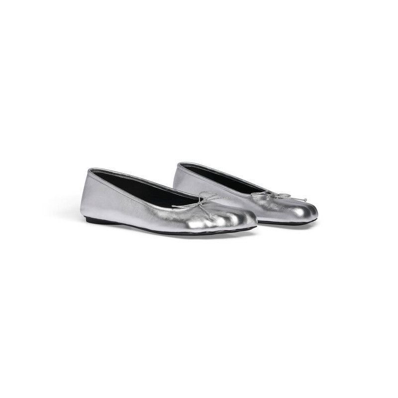 Balenciaga Anatomic Ballerinas Metallized in Silver Size US 11 / IT 41 - 2 Thumbnail