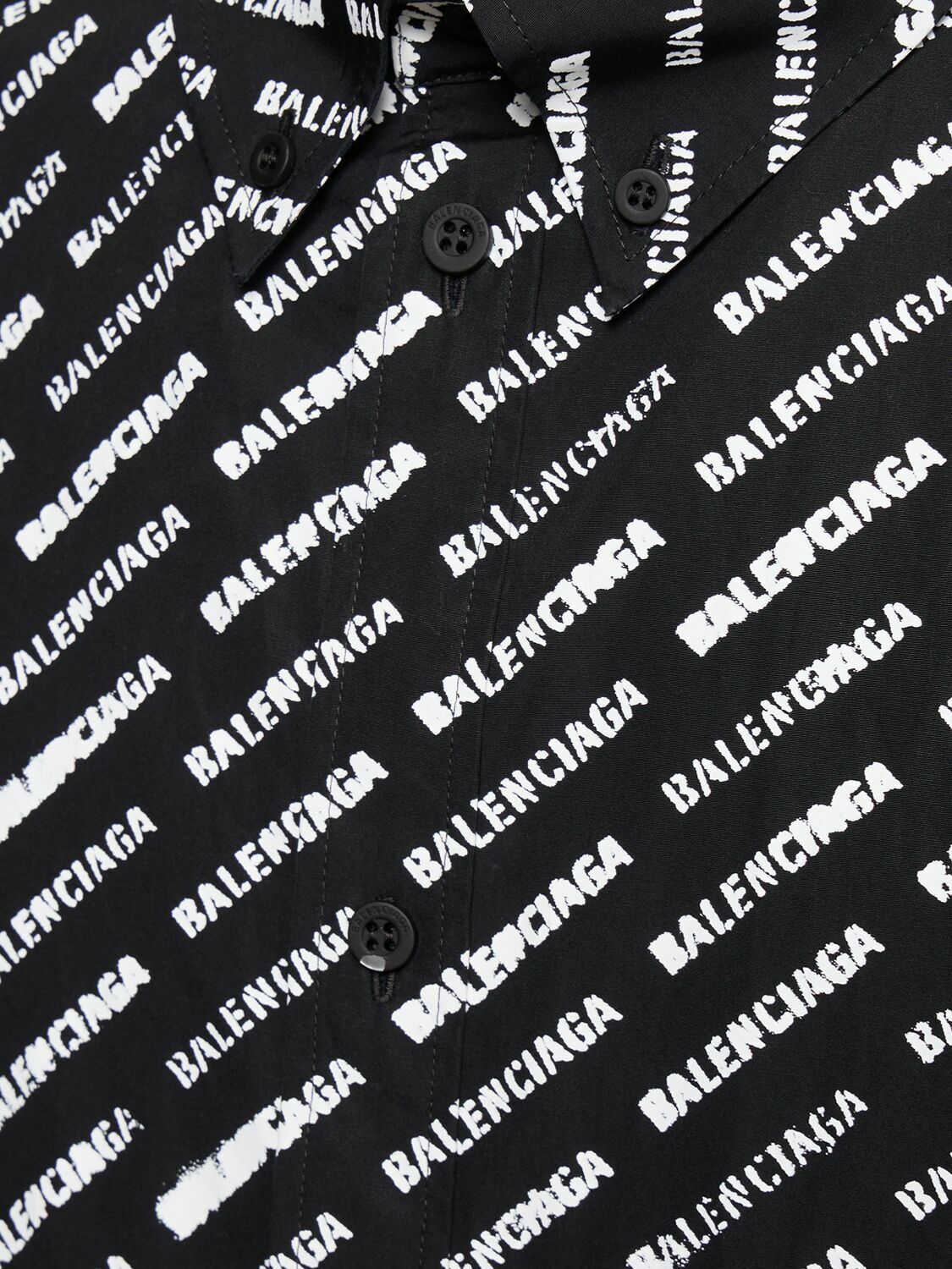 Balenciaga Stencil Large All Over Print Cotton Shirt Size US XXL / EU 58 / 5 - 4 Thumbnail
