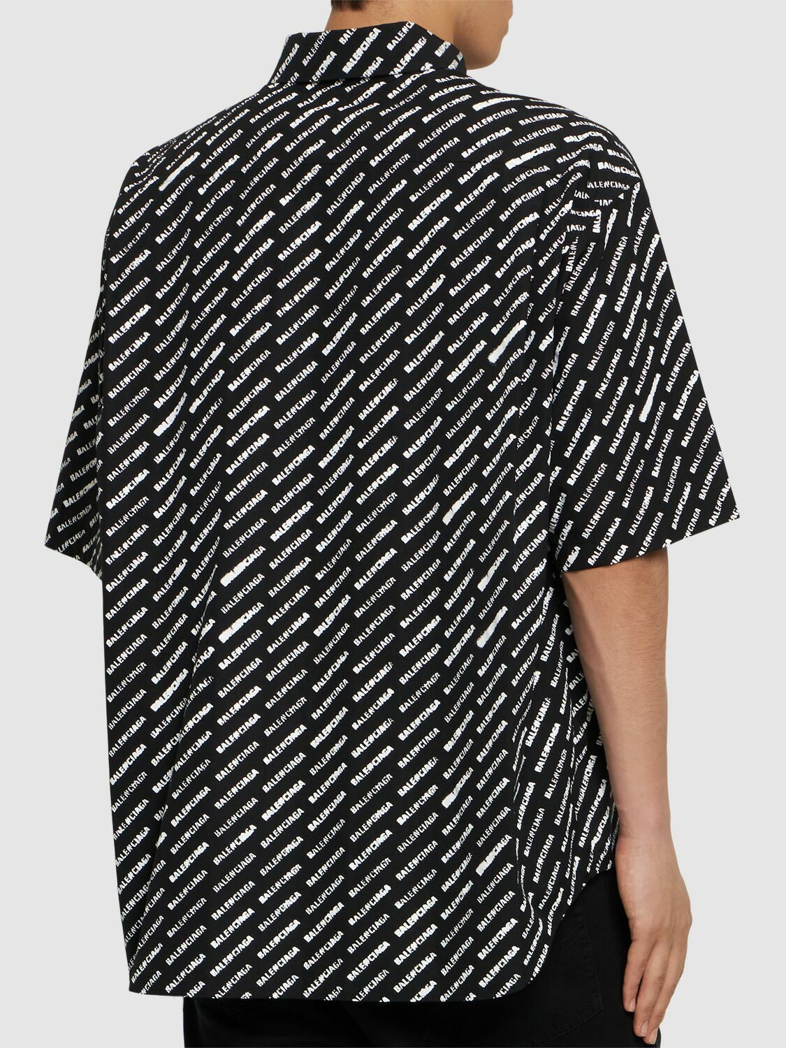 Balenciaga Stencil Large All Over Print Cotton Shirt Size US XXL / EU 58 / 5 - 3 Thumbnail