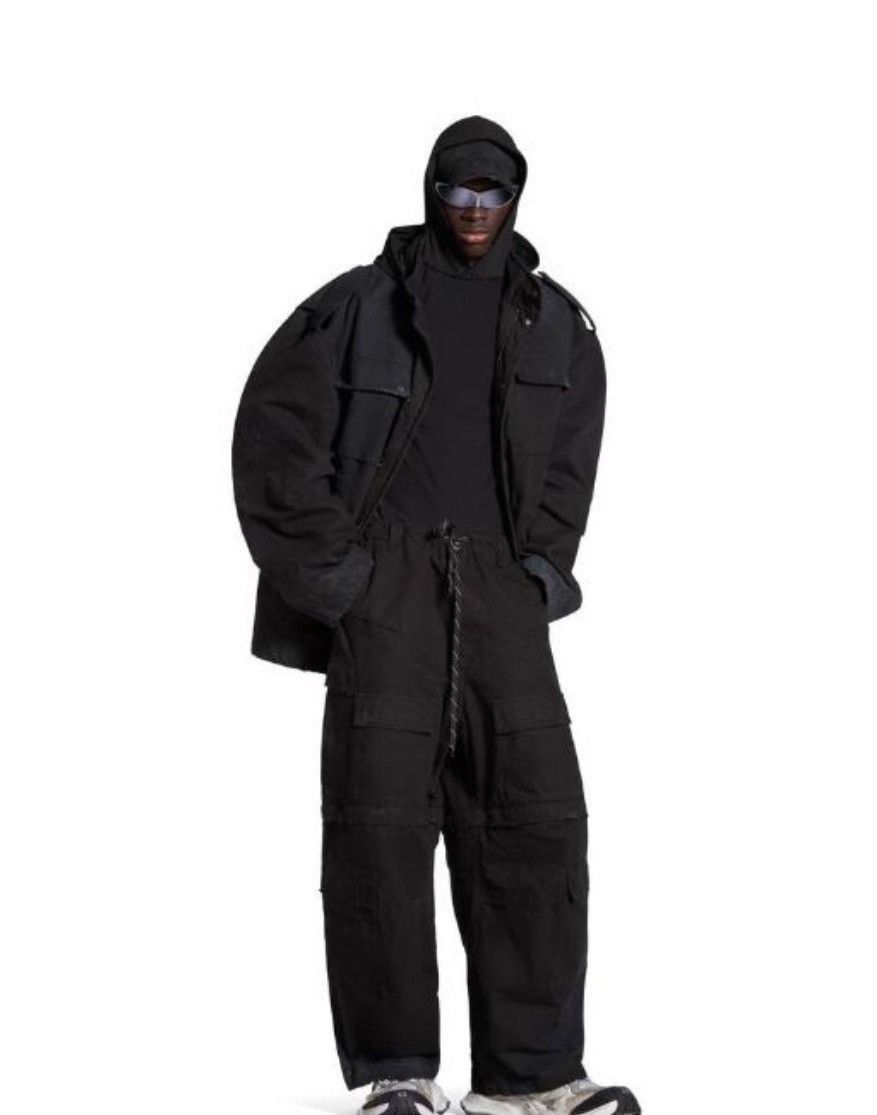 Balenciaga Biker Army Jacket in Black Size US S / EU 44-46 / 1 - 2 Thumbnail
