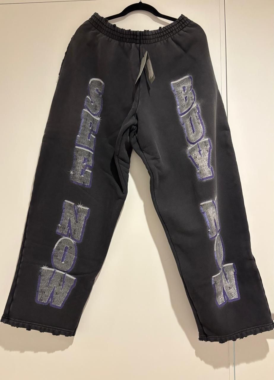 Balenciaga SEE NOW BUY NOW Baggy Sweatpants in Washed Black Size US 30 / EU 46 - 2 Thumbnail