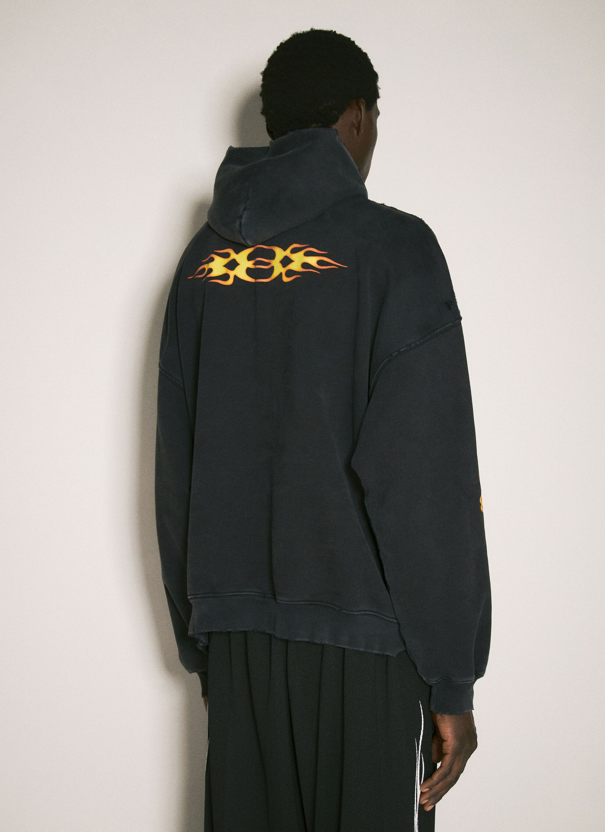Balenciaga Burning Unity Hooded Sweatshirt Size US XL / EU 56 / 4 - 4 Thumbnail
