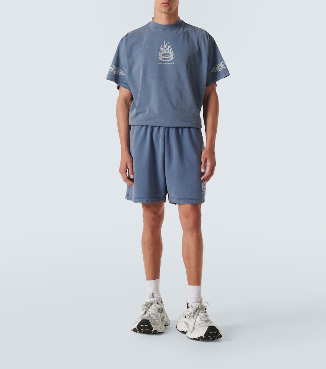 Balenciaga Burning Unity cotton jersey T-shirt Size US M / EU 48-50 / 2 - 2 Thumbnail