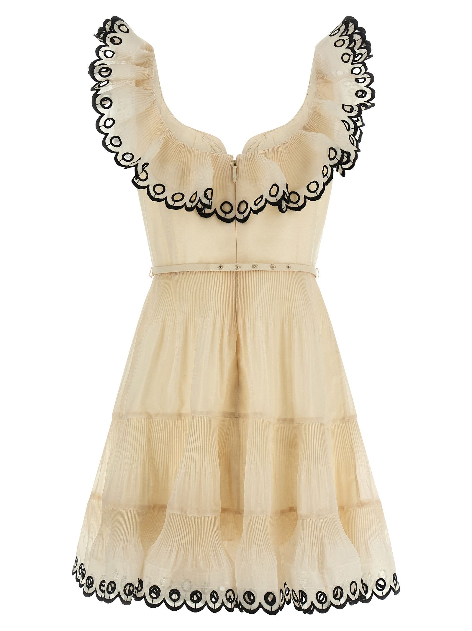 Zimmermann 'Embroidered Frilled Mini' dress Size XXS / US 00 / IT 34 - 2 Thumbnail