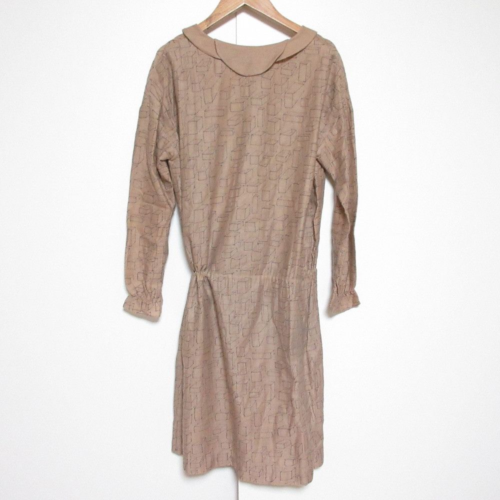 mina perhonen Mina Perhonen mina perhonen CUBE Embroidered Dress Textile Dresses DUTY FREE for USA Size ONE SIZE - 2 Thumbnail