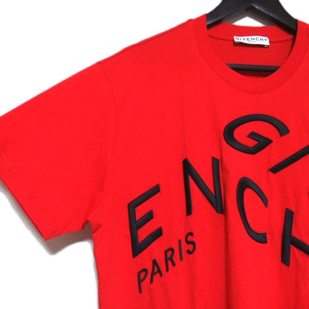 Givenchy Givenchy Givenchy Embroidered Logo Oversized T-shirt Textile T-Shirts BM70YD3002 DUTY FREE for USA Size ONE SIZE - 3 Thumbnail