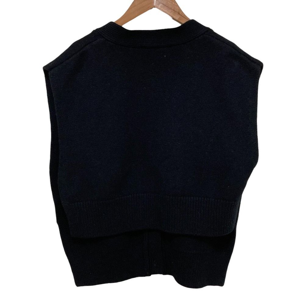 Other Other ENFOLD Merino Wool 2way Knit Vest Cardigan Textile Tops DUTY FREE for USA Size ONE SIZE - 3 Thumbnail