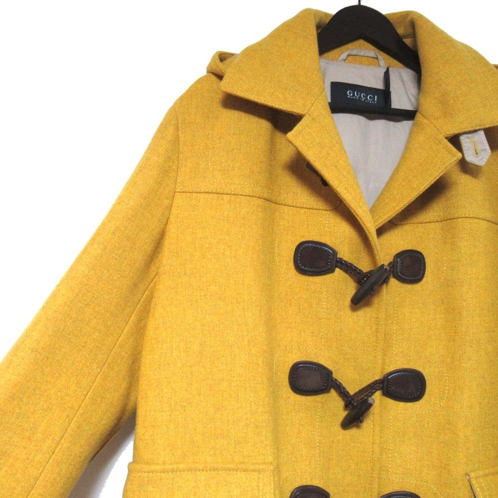 Gucci Gucci Gucci Tweed Hoodie Duffle Coat Textile Outerwear 293006 DUTY FREE for USA Size ONE SIZE - 3 Thumbnail