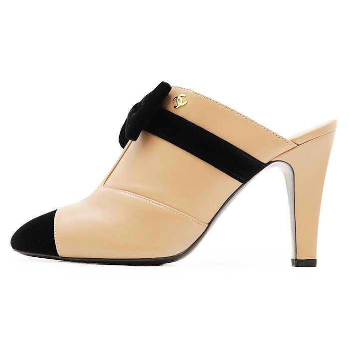 Chanel Chanel CHANEL G35246 Velvet Leather Mule Leather Shoes G35246 DUTY FREE for USA Size ONE SIZE - 4 Thumbnail