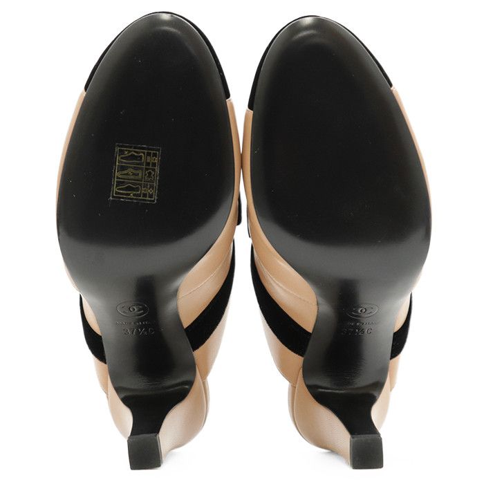 Chanel Chanel CHANEL G35246 Velvet Leather Mule Leather Shoes G35246 DUTY FREE for USA Size ONE SIZE - 8 Thumbnail
