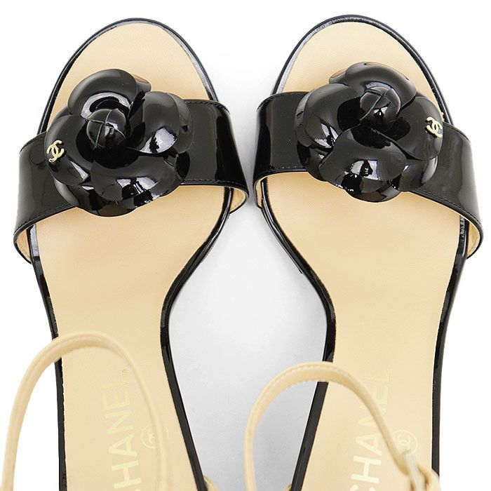 Chanel Chanel Chanel G33463 Patent Leather Calfskin High Heel Sandals Leather Shoes G33463 DUTY FREE for USA Size ONE SIZE - 13 Thumbnail
