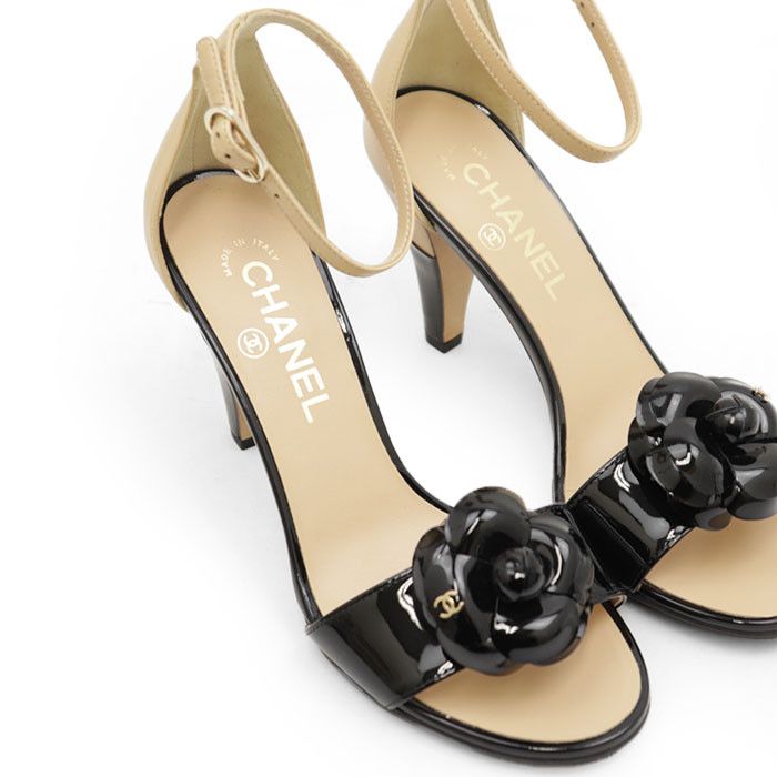 Chanel Chanel Chanel G33463 Patent Leather Calfskin High Heel Sandals Leather Shoes G33463 DUTY FREE for USA Size ONE SIZE - 12 Thumbnail