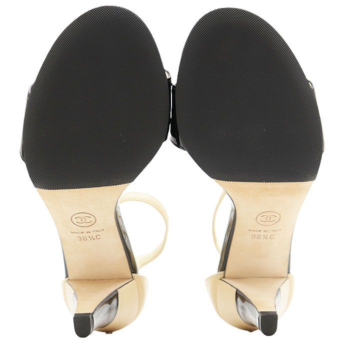 Chanel Chanel Chanel G33463 Patent Leather Calfskin High Heel Sandals Leather Shoes G33463 DUTY FREE for USA Size ONE SIZE - 9 Thumbnail