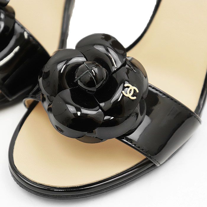 Chanel Chanel Chanel G33463 Patent Leather Calfskin High Heel Sandals Leather Shoes G33463 DUTY FREE for USA Size ONE SIZE - 2 Thumbnail