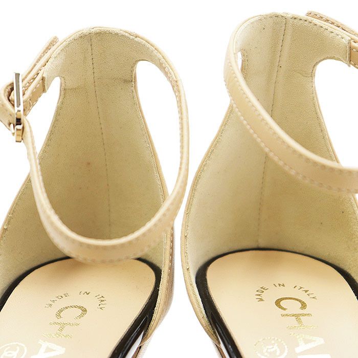 Chanel Chanel Chanel G33463 Patent Leather Calfskin High Heel Sandals Leather Shoes G33463 DUTY FREE for USA Size ONE SIZE - 5 Thumbnail