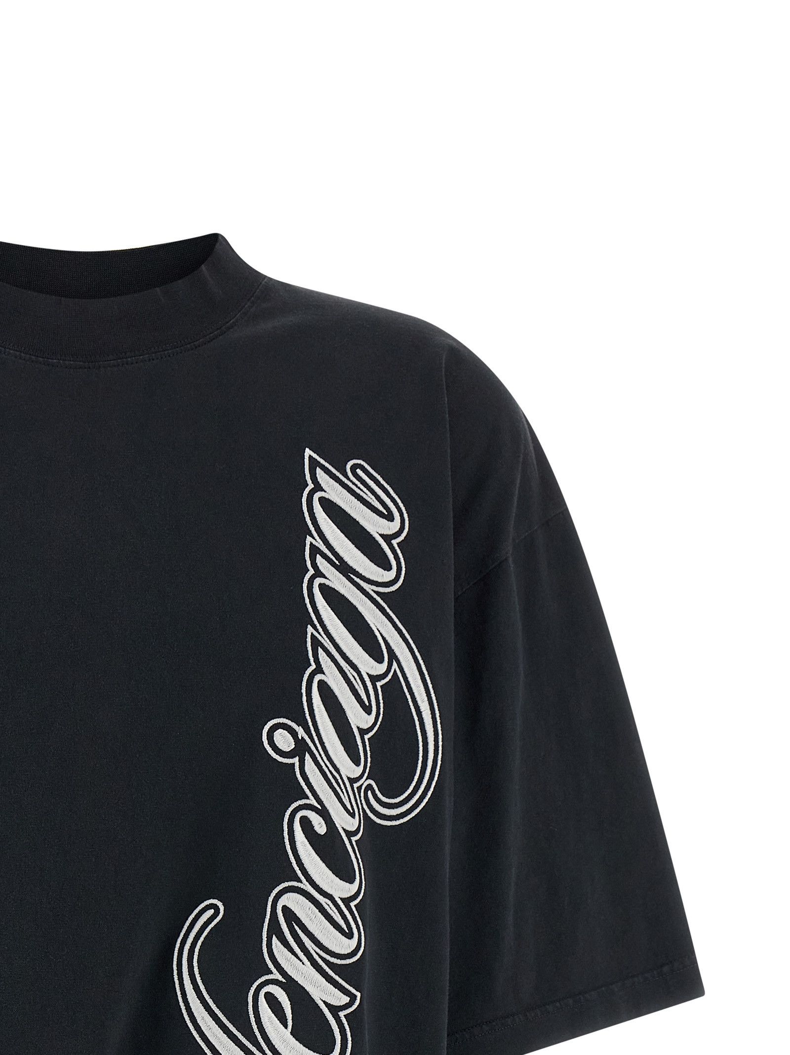 Balenciaga 'Cursive' T-shirt Size XXS / US 00 / IT 34 - 3 Thumbnail