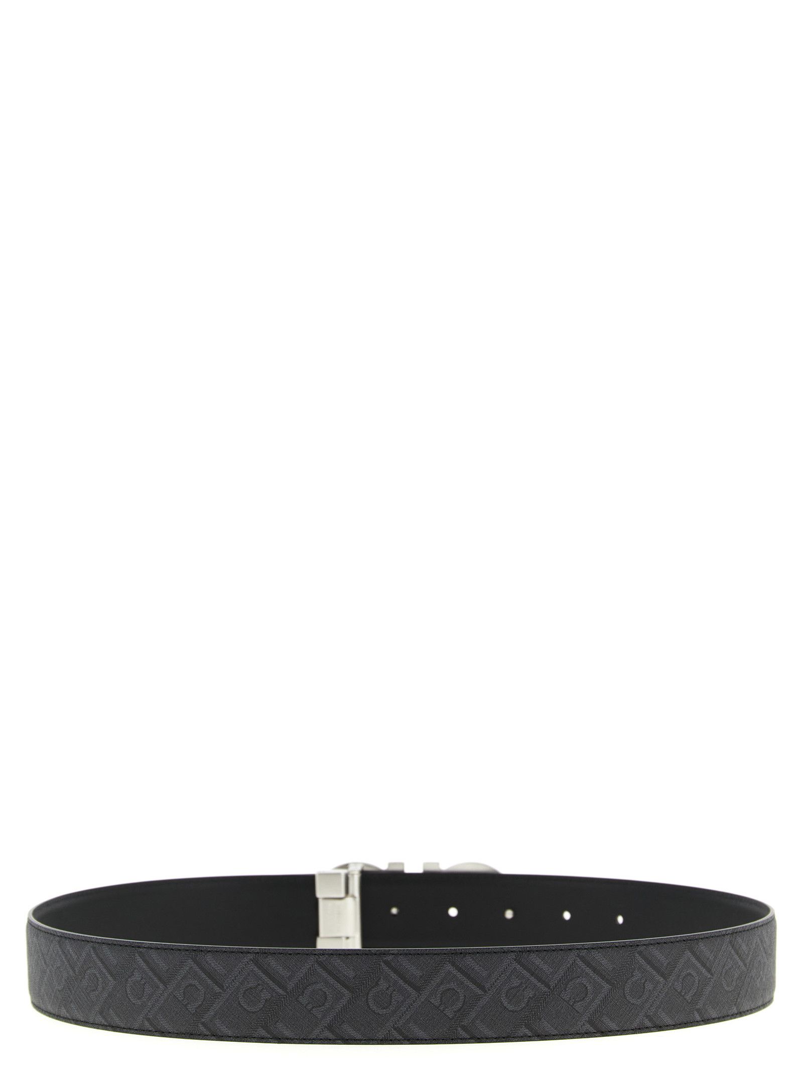 \'Gancini\' print reversible belt