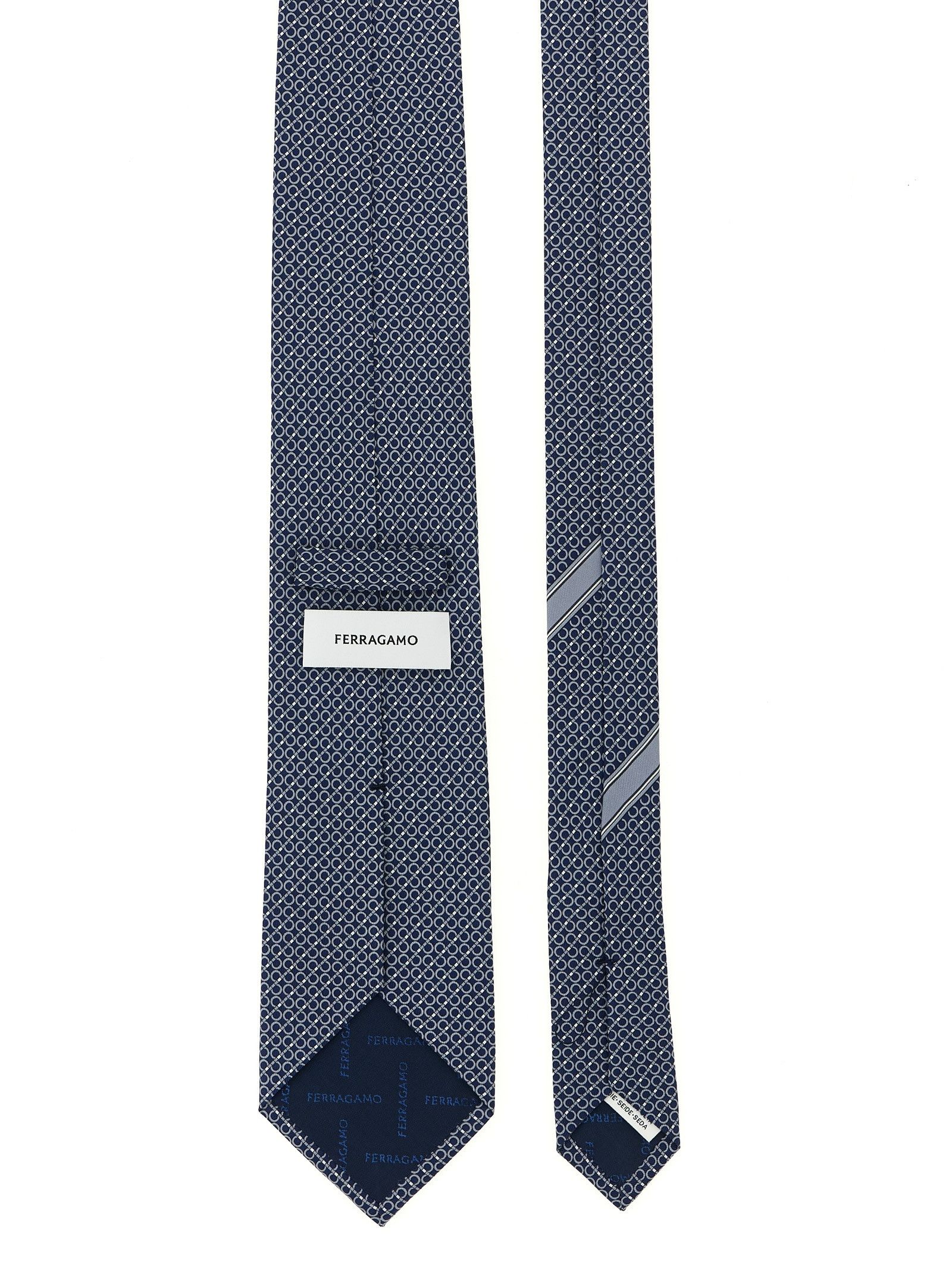 Salvatore Ferragamo 'Gancini' print tie Size ONE SIZE - 2 Thumbnail