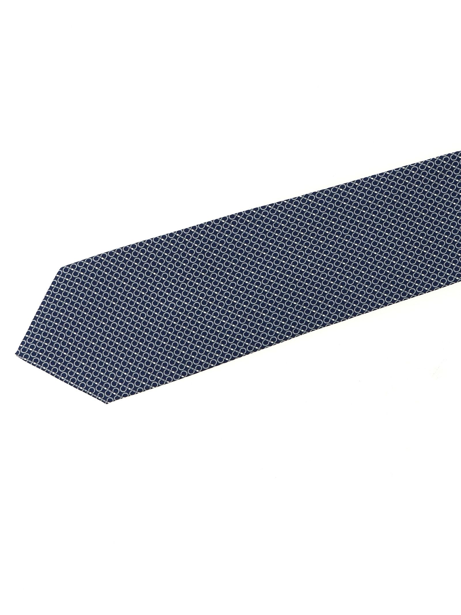 Salvatore Ferragamo 'Gancini' print tie Size ONE SIZE - 3 Thumbnail