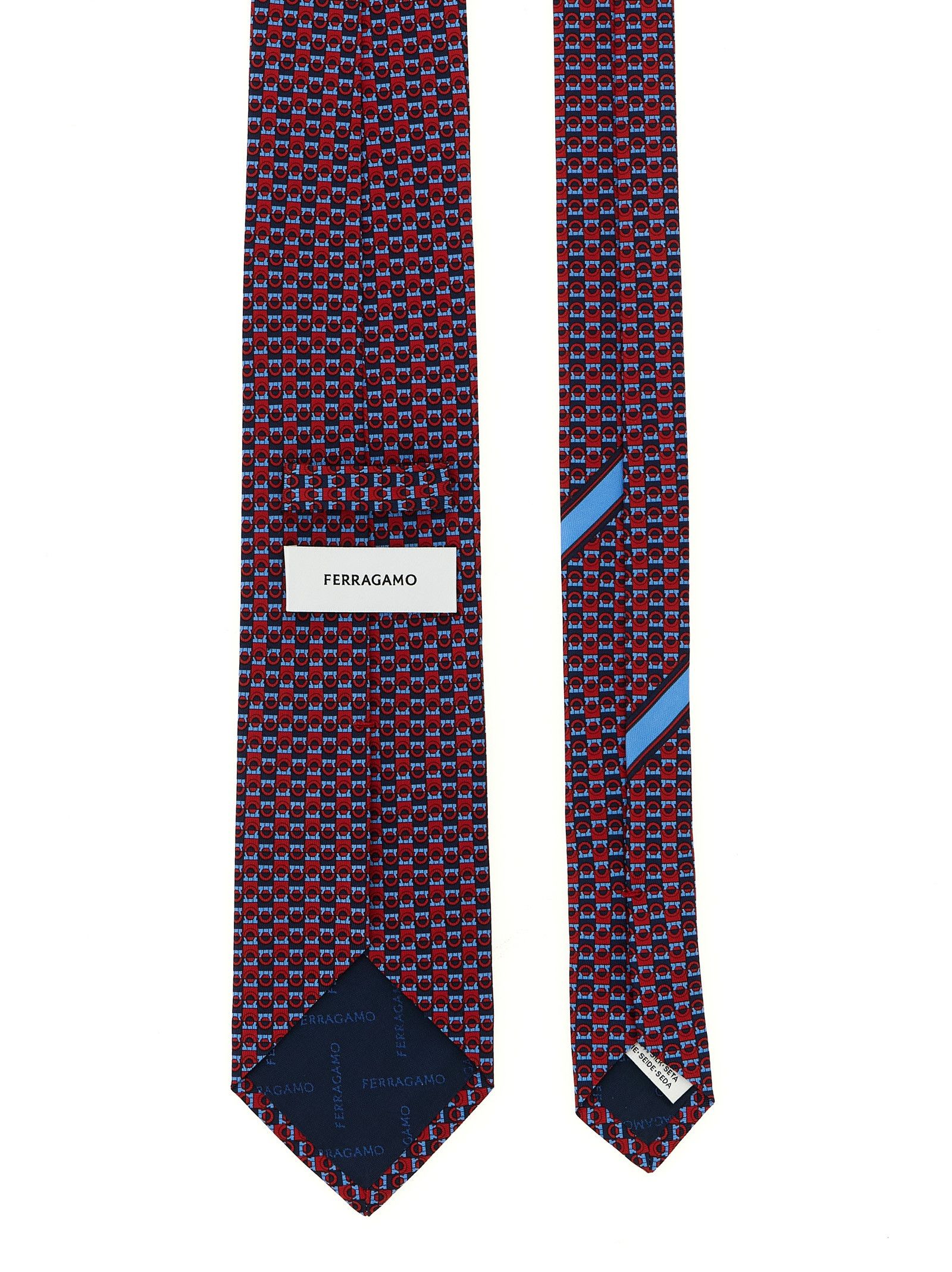 Salvatore Ferragamo 'Gancini' print tie Size ONE SIZE - 2 Thumbnail