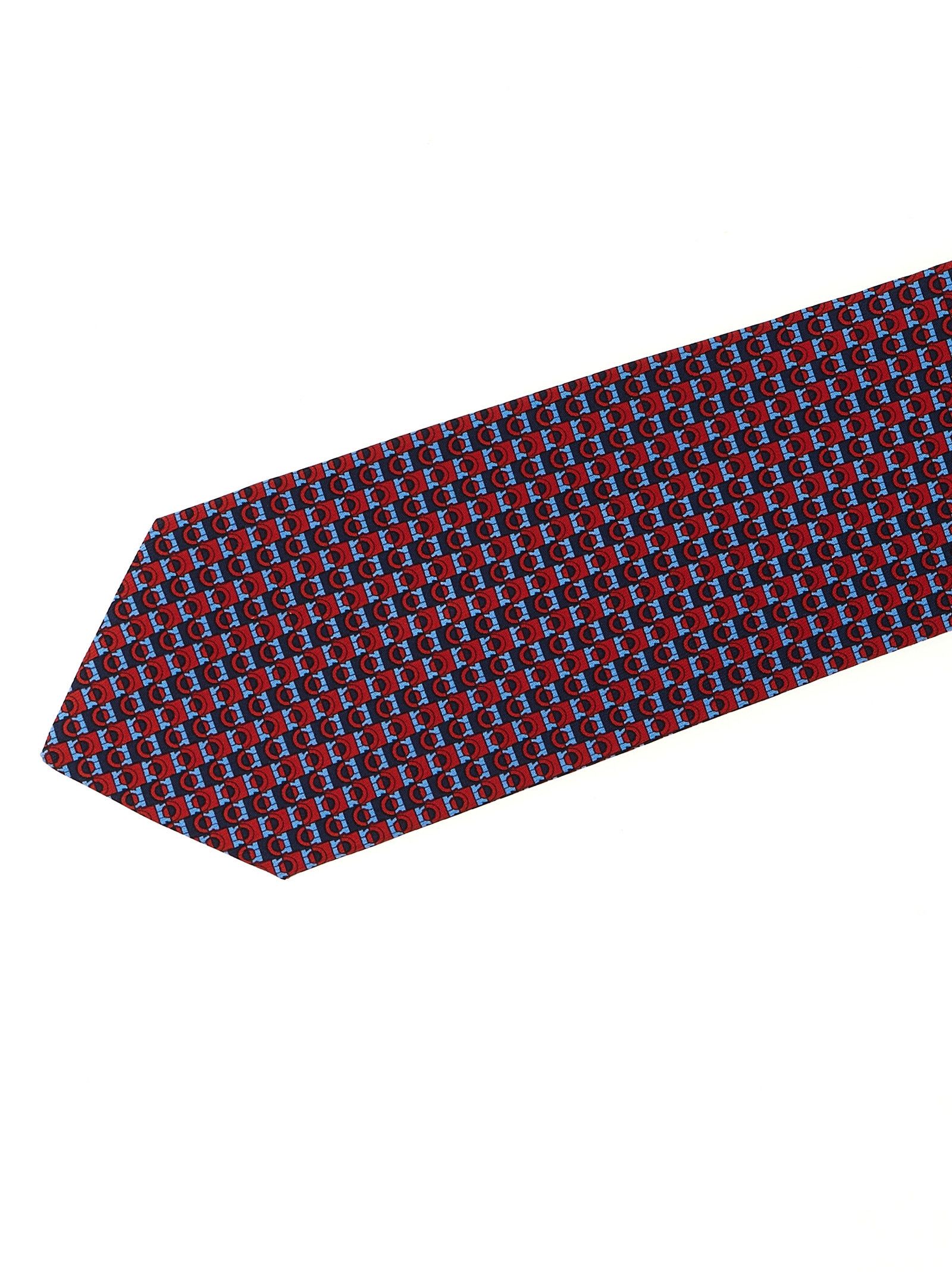 Salvatore Ferragamo 'Gancini' print tie Size ONE SIZE - 3 Thumbnail
