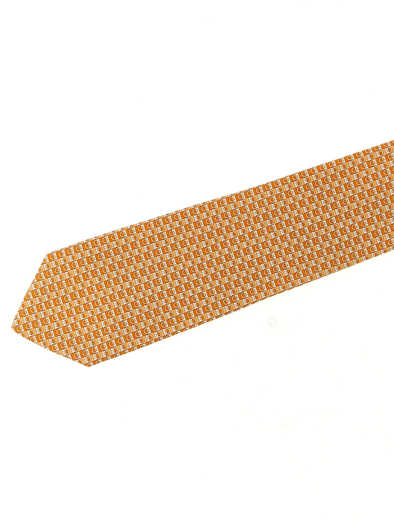 Salvatore Ferragamo 'Gancini' print tie Size ONE SIZE - 3 Thumbnail
