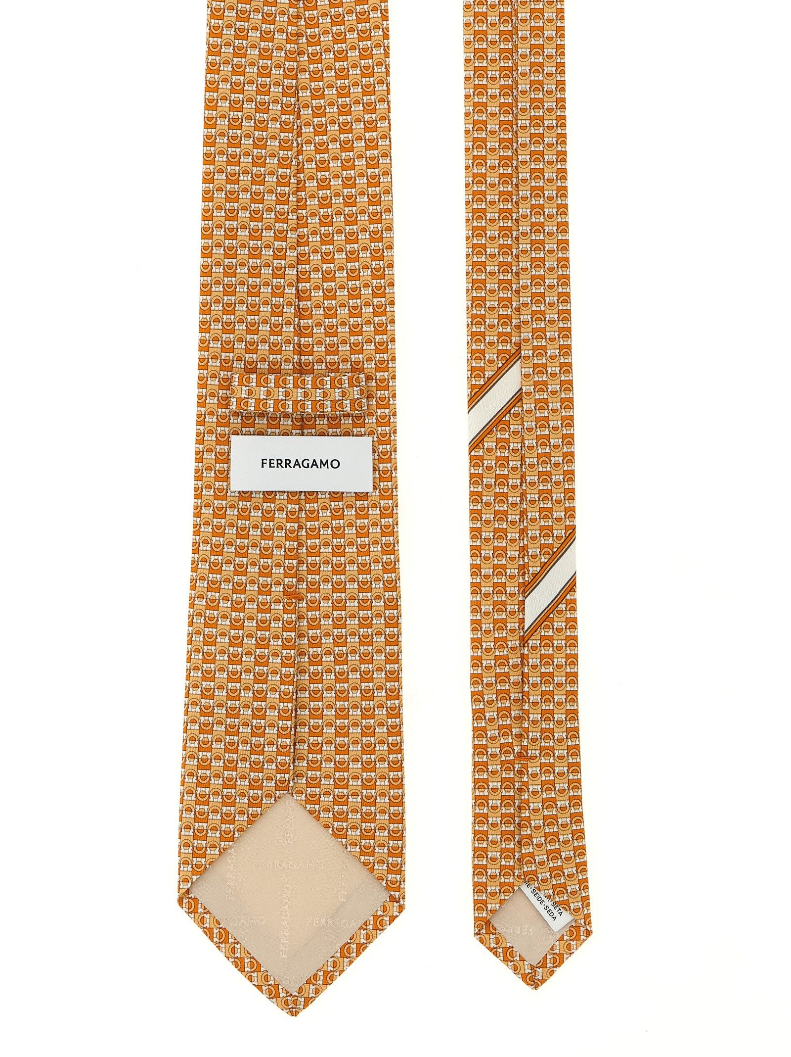 Salvatore Ferragamo 'Gancini' print tie Size ONE SIZE - 2 Thumbnail