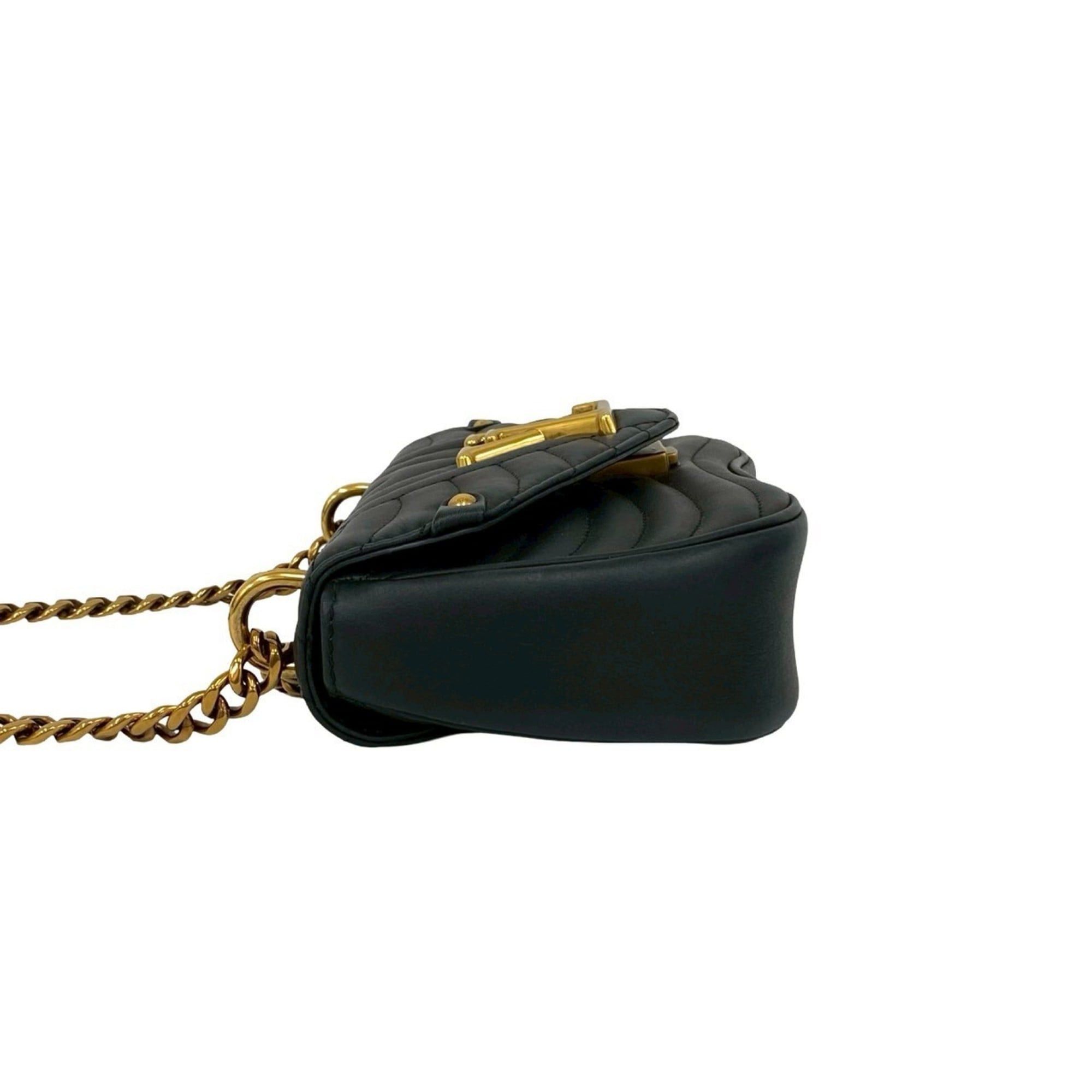 Louis Vuitton LOUIS VUITTON New Wave PM Leather 2-Way Handbag/Chain Shoulder Bag, Black, 43713 Size ONE SIZE - 5 Thumbnail