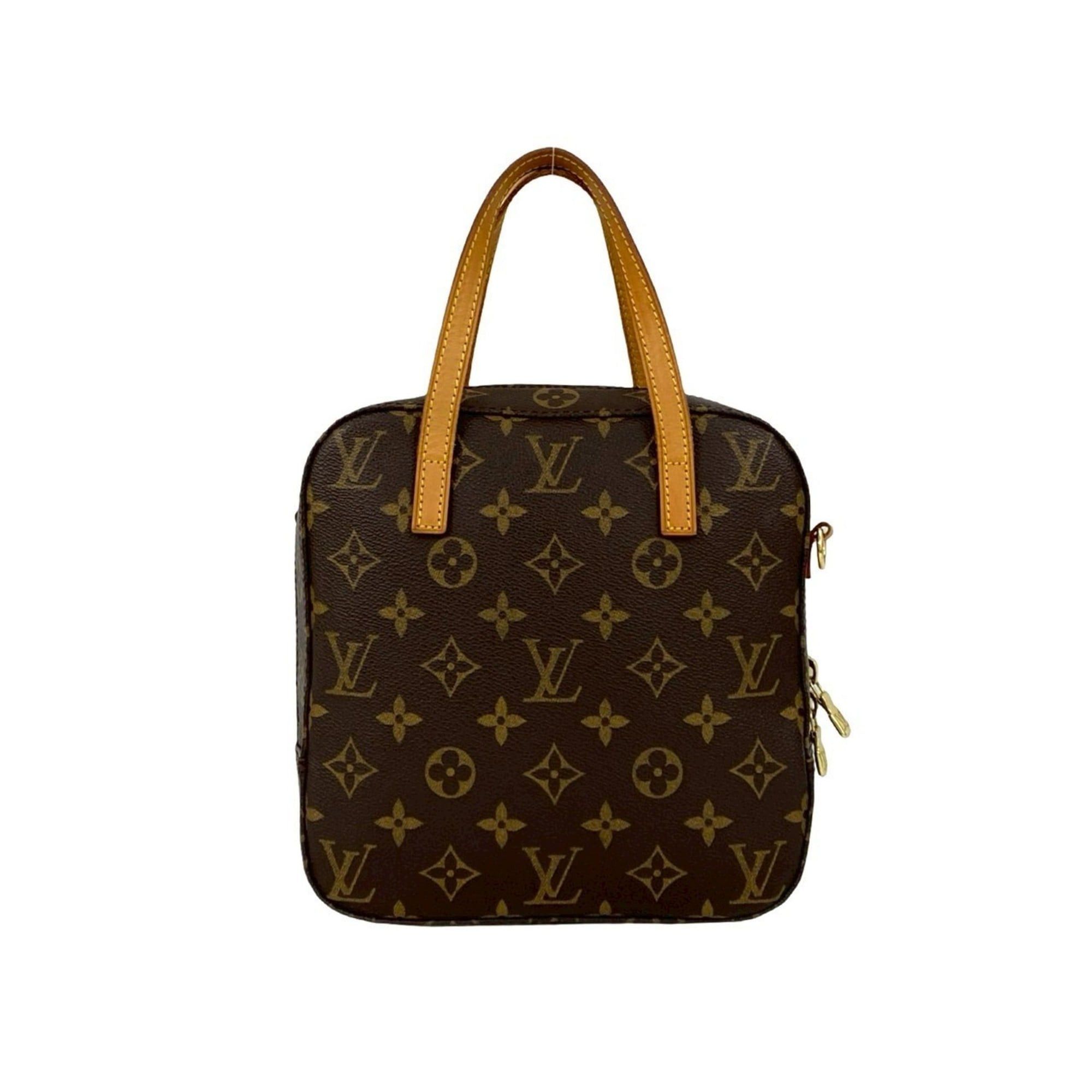 Louis Vuitton LOUIS VUITTON Spontini Monogram Leather 2-Way Handbag/Shoulder Bag, Brown, 40161 Size ONE SIZE - 3 Thumbnail