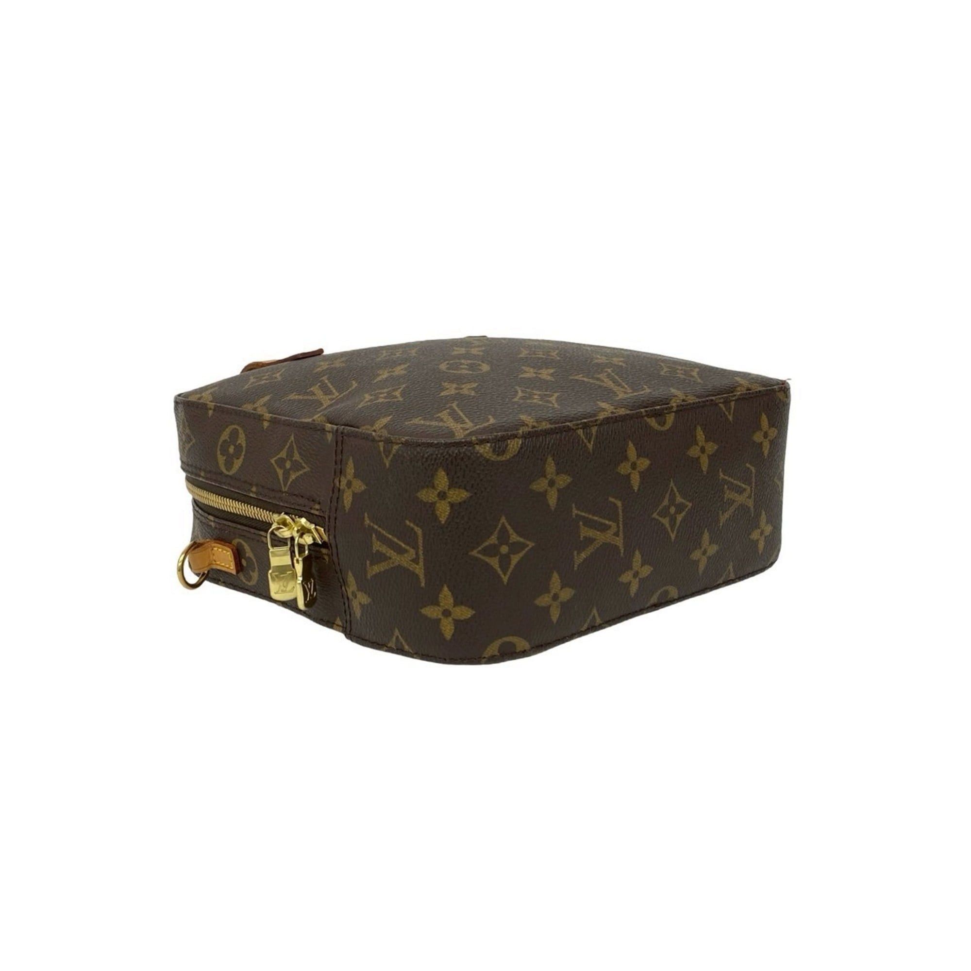 Louis Vuitton LOUIS VUITTON Spontini Monogram Leather 2-Way Handbag/Shoulder Bag, Brown, 40161 Size ONE SIZE - 7 Thumbnail