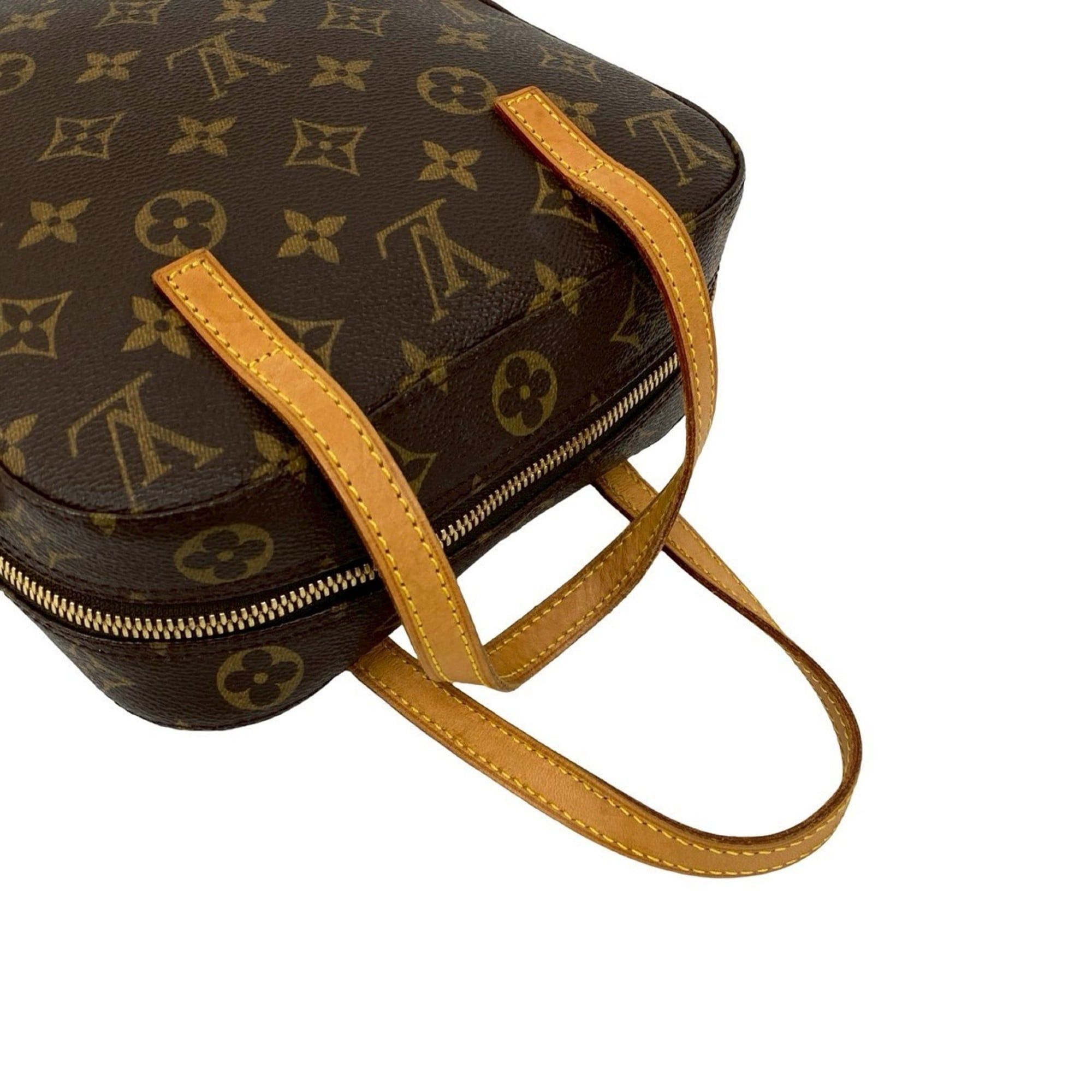 Louis Vuitton LOUIS VUITTON Spontini Monogram Leather 2-Way Handbag/Shoulder Bag, Brown, 40161 Size ONE SIZE - 4 Thumbnail