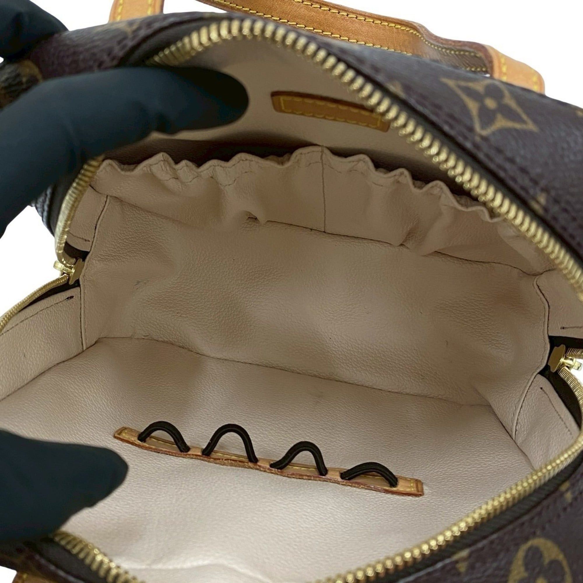 Louis Vuitton LOUIS VUITTON Spontini Monogram Leather 2-Way Handbag/Shoulder Bag, Brown, 40161 Size ONE SIZE - 9 Thumbnail