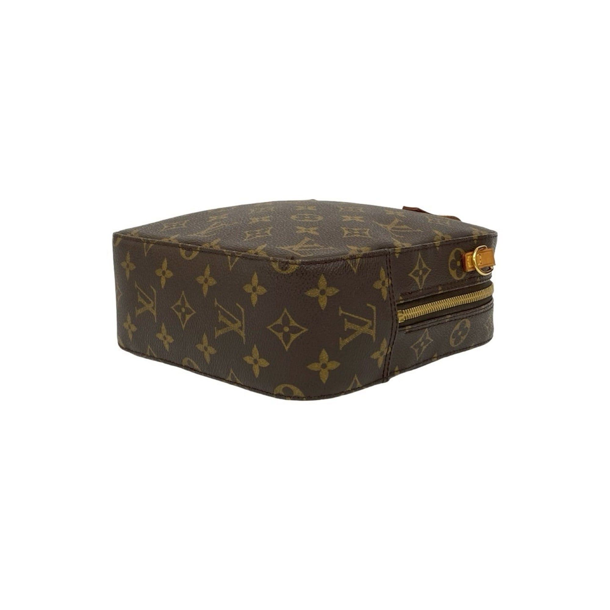 Louis Vuitton LOUIS VUITTON Spontini Monogram Leather 2-Way Handbag/Shoulder Bag, Brown, 40161 Size ONE SIZE - 8 Thumbnail