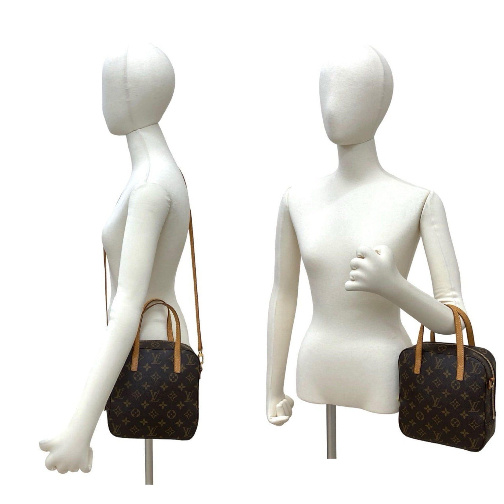 Louis Vuitton LOUIS VUITTON Spontini Monogram Leather 2-Way Handbag/Shoulder Bag, Brown, 40161 Size ONE SIZE - 2 Thumbnail
