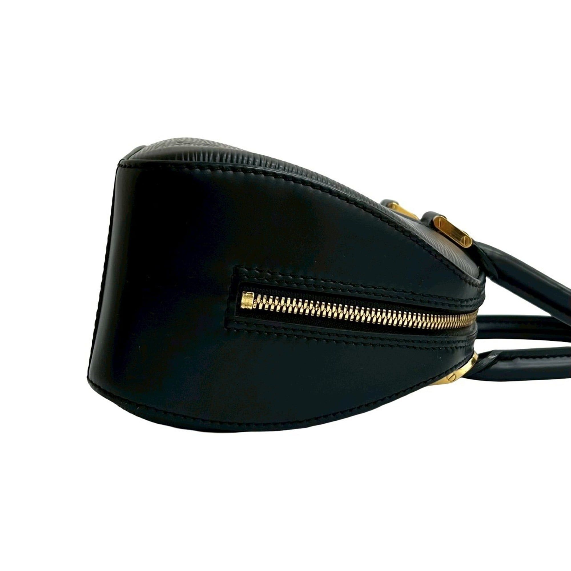 Louis Vuitton LOUIS VUITTON Jasmine Epi Leather Handbag/Mini Boston Bag in Noir 77600 Size ONE SIZE - 6 Thumbnail