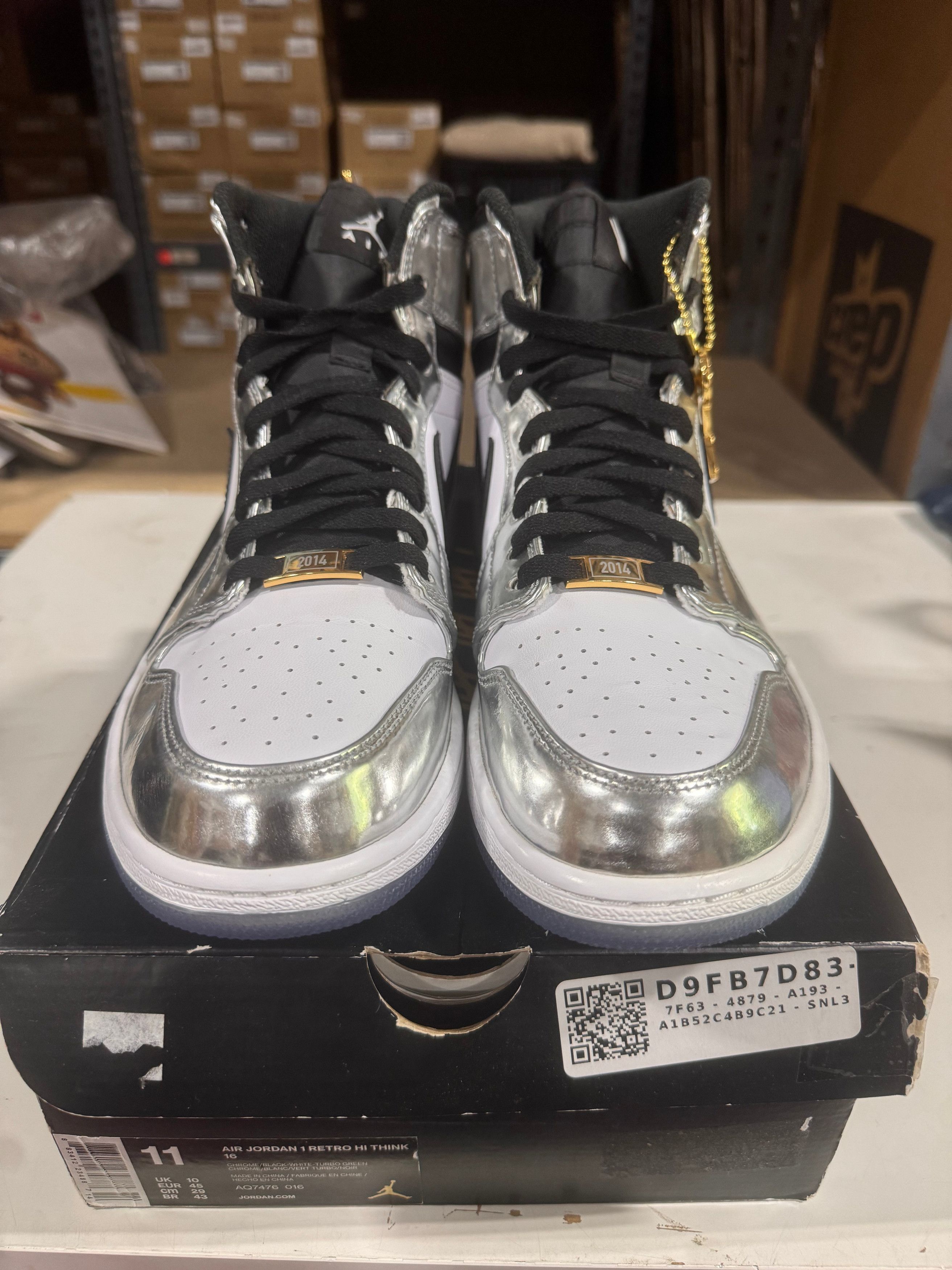 Jordan Brand PRE OWNED Jordan 1 Retro High Think 16 Pass the Torch *Condi Size US 11 / EU 44 - 3 Thumbnail