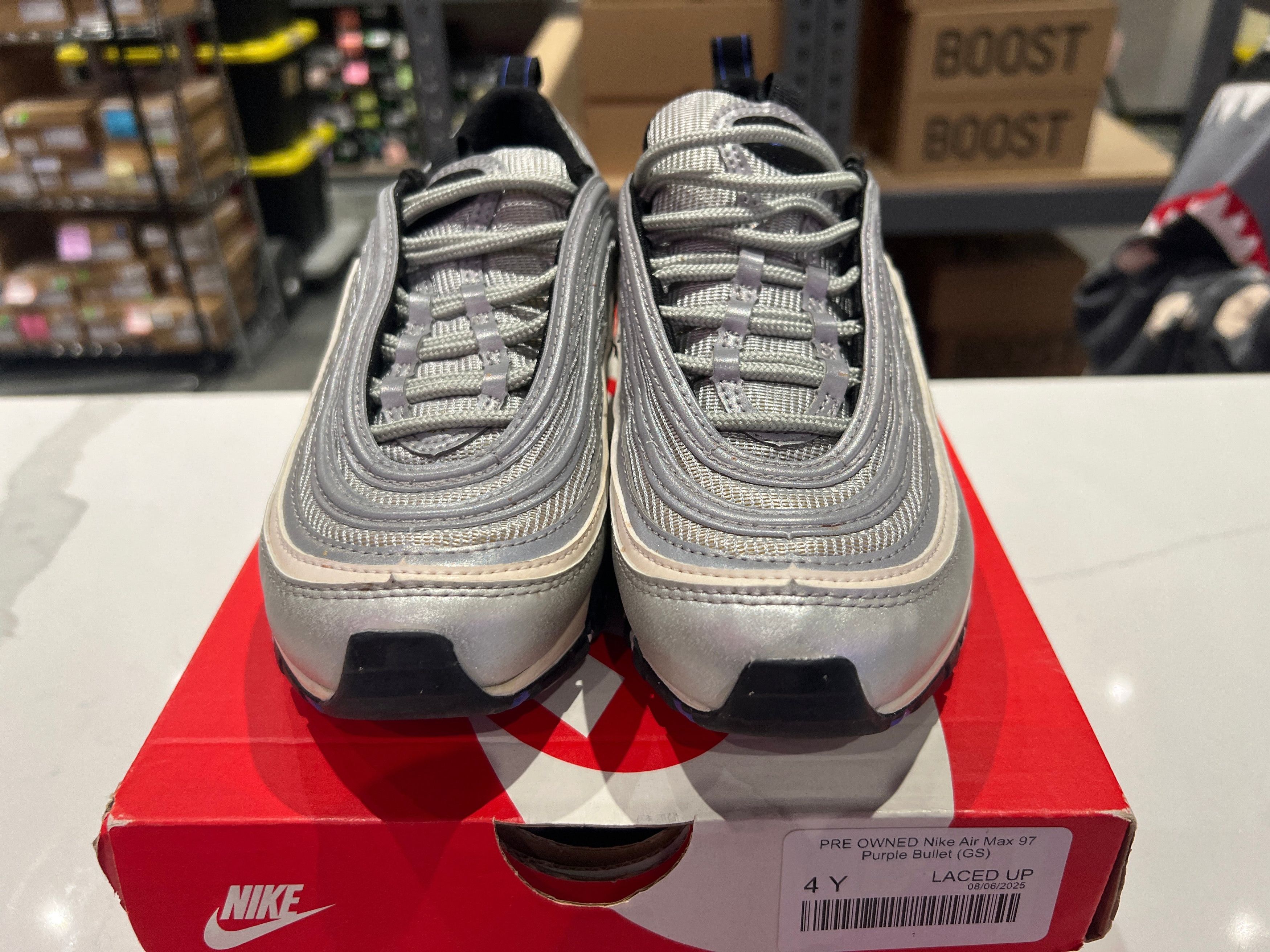 Nike PRE OWNED Air Max 97 Purple Bullet (GS) Size US 5 / EU 37 - 3 Thumbnail