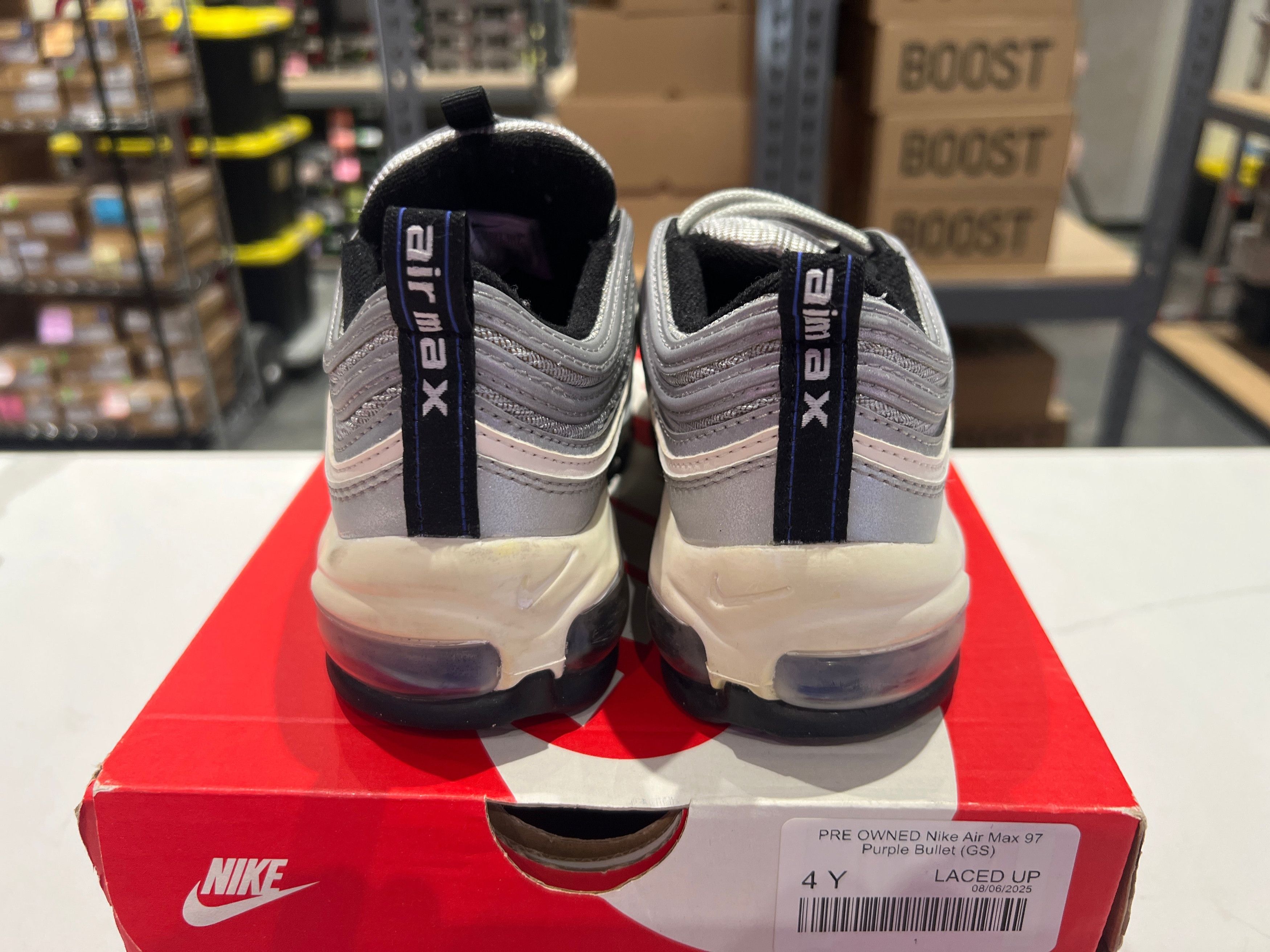 Nike PRE OWNED Air Max 97 Purple Bullet (GS) Size US 5 / EU 37 - 4 Thumbnail