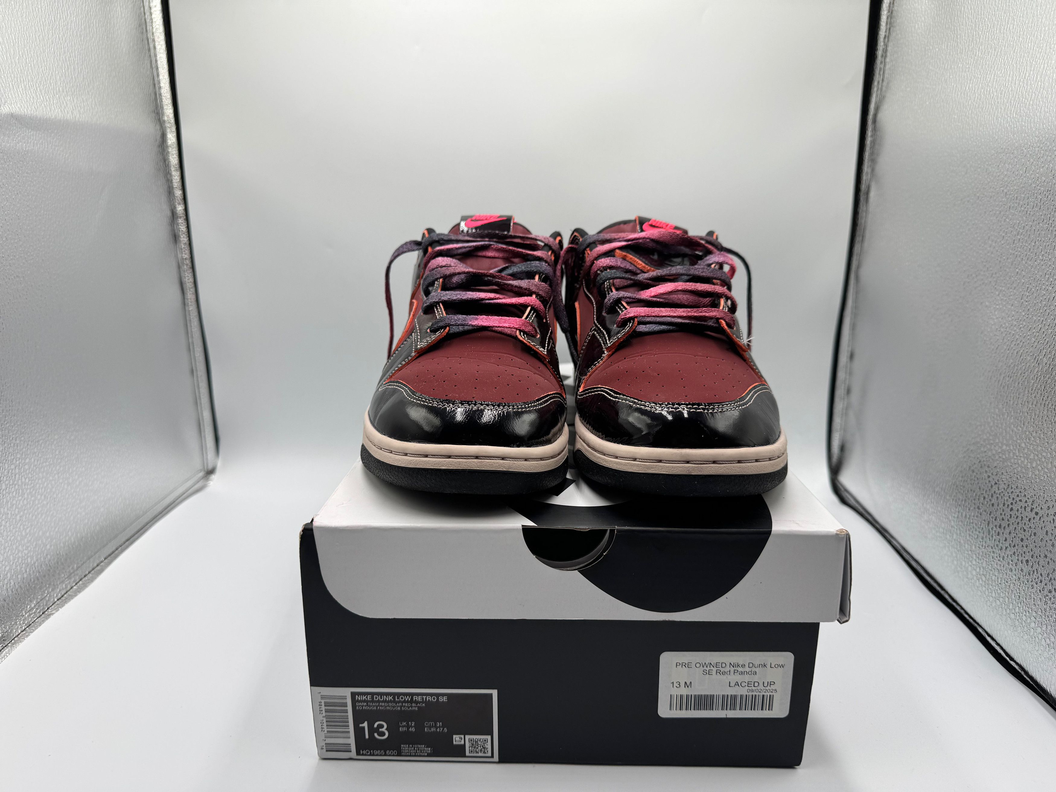 Nike PRE OWNED Dunk Low SE Red Panda Size US 13 / EU 46 - 3 Thumbnail