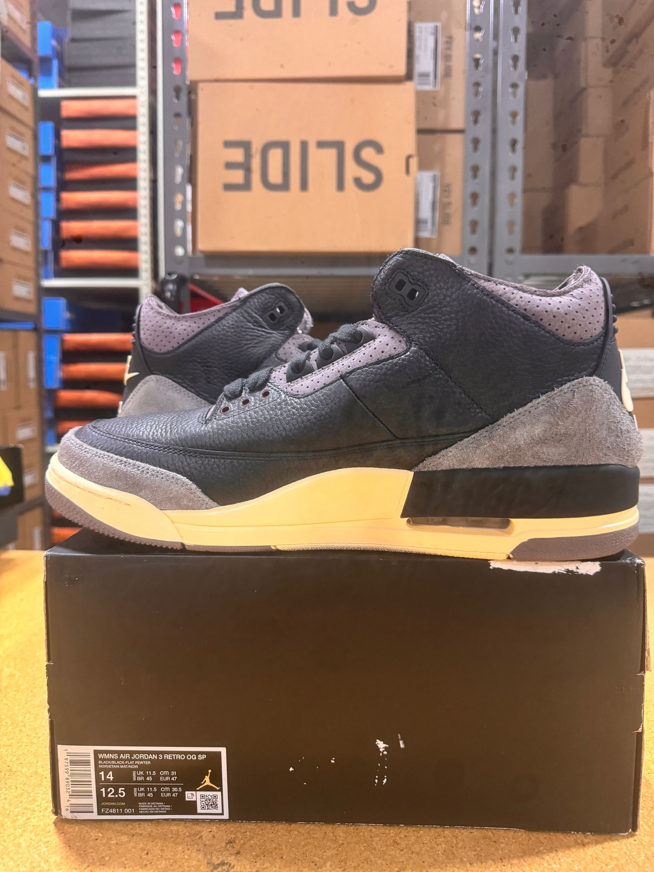 Jordan Brand PRE OWNED Air Jordan 3 Retro A Ma Maniére While You Were Sle Size US 14 / EU 47 - 2 Thumbnail