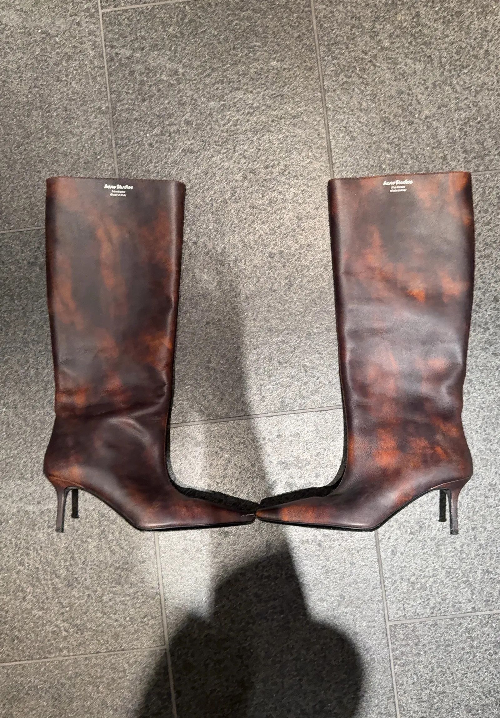 Acne Studios Acne Studios ACNE STUDIOS Leather knee-high boots Boots Size US 10 / IT 40 - 6 Thumbnail