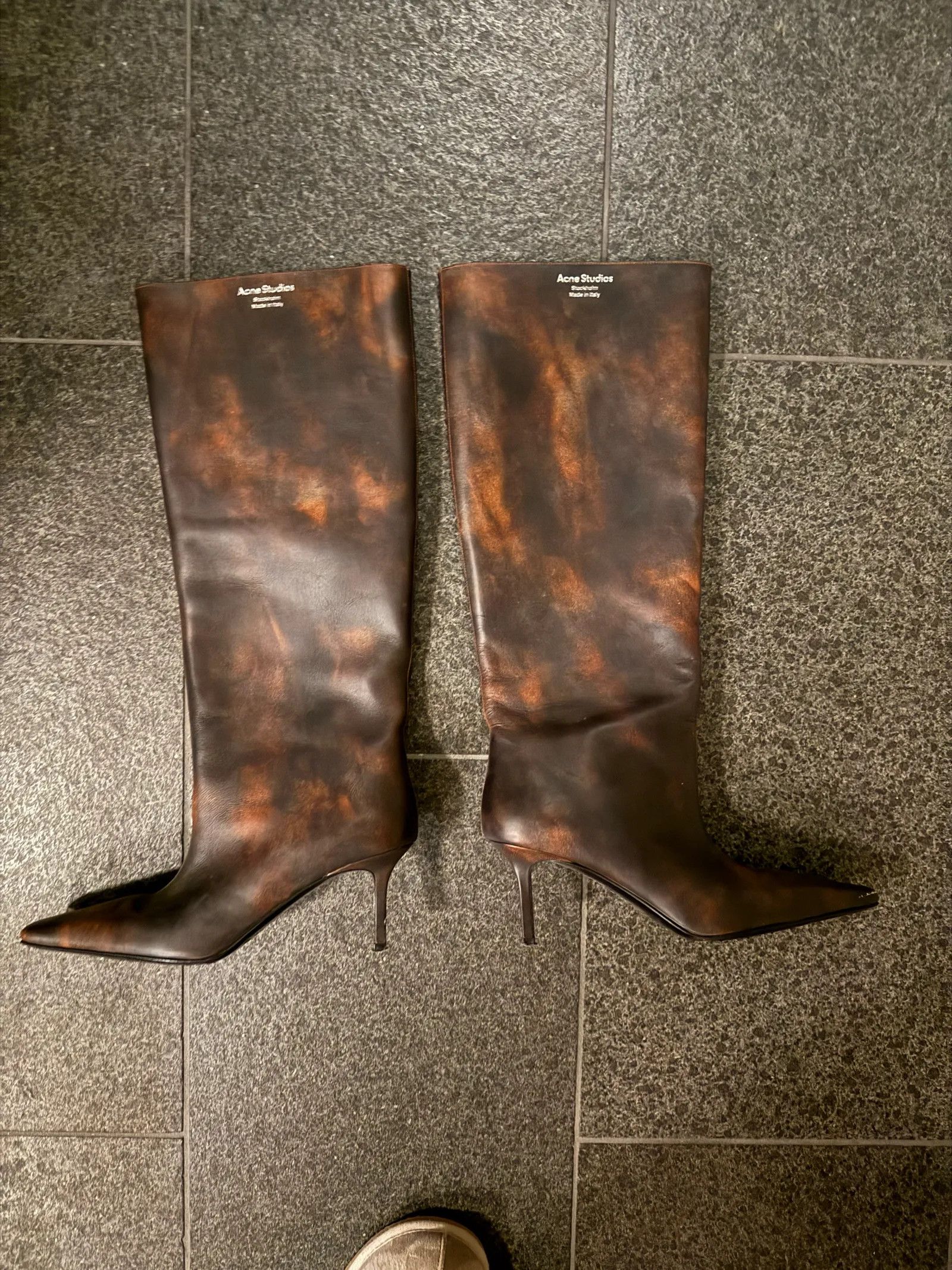 Acne Studios Acne Studios ACNE STUDIOS Leather knee-high boots Boots Size US 10 / IT 40 - 5 Thumbnail