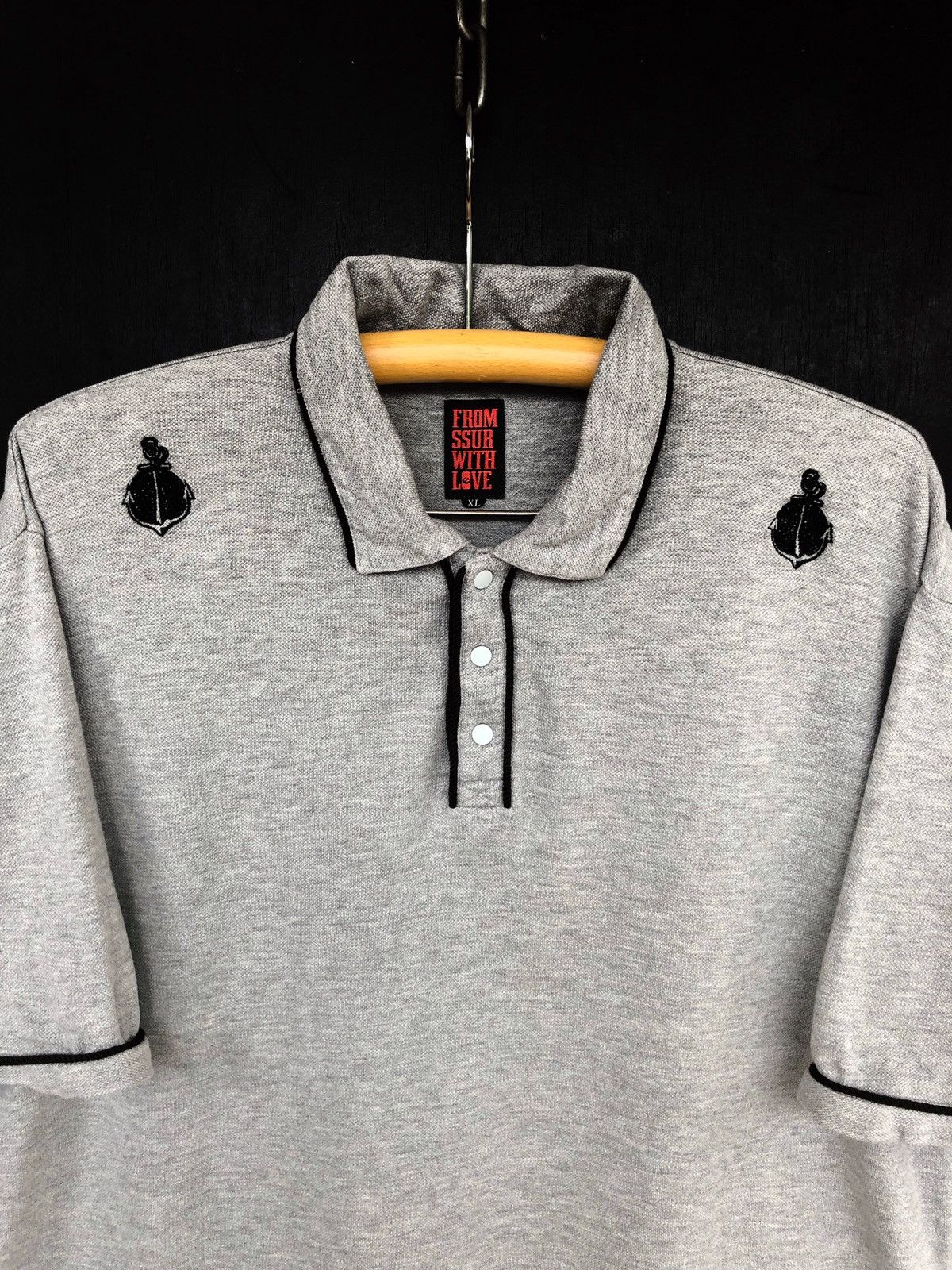 Nigo Ssur Japan Plain Grey Oversized Polos by Nigo Size US L / EU 52-54 / 3 - 1 Thumbnail