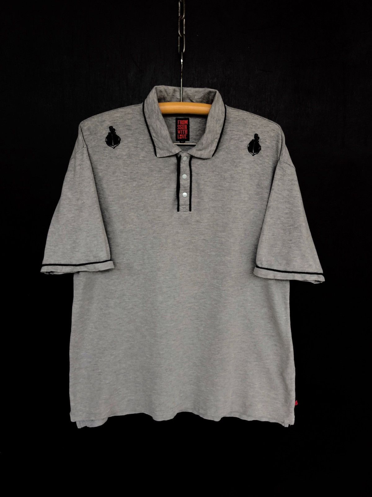 Nigo Ssur Japan Plain Grey Oversized Polos by Nigo Size US L / EU 52-54 / 3 - 2 Thumbnail